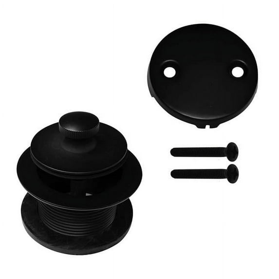 Westbrass D98LTBPA-62 Integrated Overflow Drain PVC, Matte Black