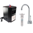 thumbnail image 1 of Westbrass Develosah 9" 1-Handle Hot Water Dispenser Faucet with Heating Tank Filter and Unit, Polished Chrome, 1 of 7