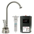 thumbnail image 1 of Westbrass Docalorah 10" 2-Handle Hot and Cold Water Dispenser Faucet with Digital Tank and Filter, Satin Nickel, 1 of 15