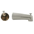 thumbnail image 1 of Westbrass E507D-1F-07 7" Reach Wall Mount Tub Spout with Diverter, Satin Nickel, 1 of 15