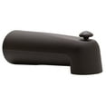 thumbnail image 1 of Westbrass E507D-1F-12 7" Reach Wall Mount Tub Spout with Diverter, Oil Rubbed Bronze, 1 of 12