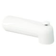 thumbnail image 1 of Westbrass E507D-1F-50 7" Reach Wall Mount Tub Spout with Diverter, Powder Coat White, 1 of 11