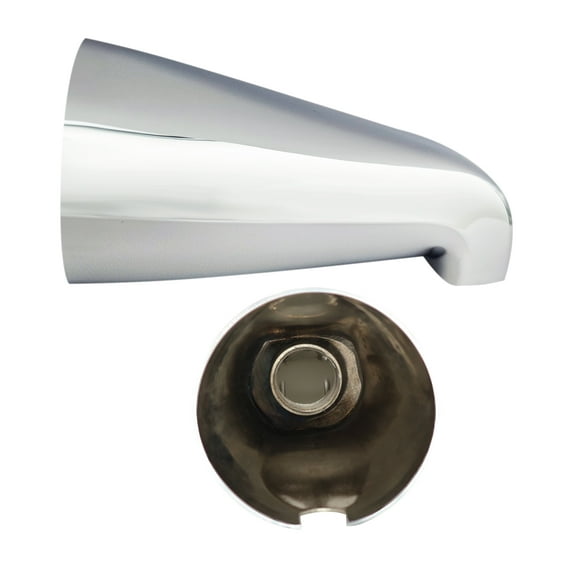 Westbrass E531-1F-26 5-1/4" Standard Front Connection Tub Spout, Polished Chrome