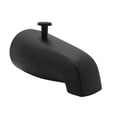 thumbnail image 1 of Westbrass E531D-12R-62 5-1/4" Rear Diverter Tub Spout with 1/2" or 3/4" IPS Rear Connection, Matte Black, 1 of 5