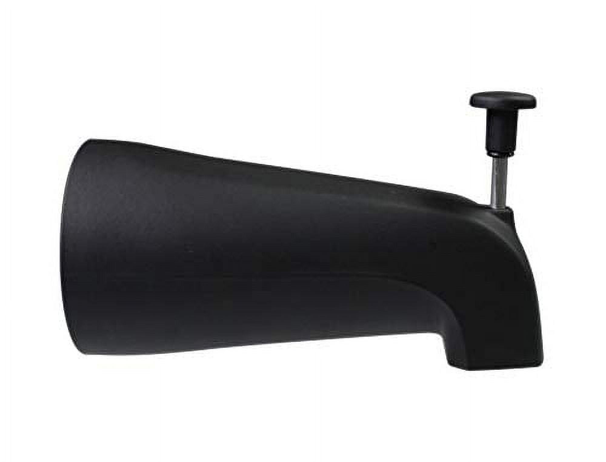 Matte Black Wall Mounted Tub Spout with Diverter