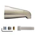 thumbnail image 1 of Westbrass 5-1/4" Wall Mount Tub Spout, Satin Nickel, 1 of 12