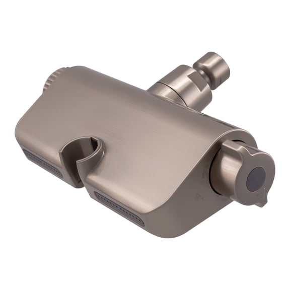 Westbrass F730-07 Filtered Handheld Shower Head Diverter Bracket with Jet Massage Spray System, Satin Nickel