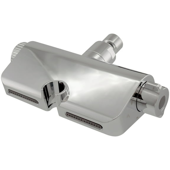 Westbrass F730-26 Filtered Handheld Shower Head Diverter Bracket with Jet Massage Spray System, Polished Chrome