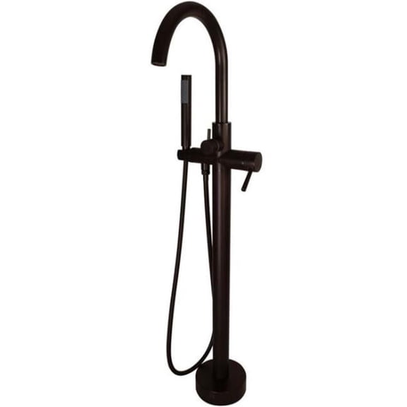 Westbrass Free Standing Tub Filler with HS, Oil Rubbed Bronze