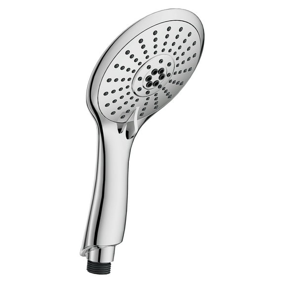 Westbrass HS5601-26 5" Round Thin 5-Function Adjustable Spray Hand Shower, Polished Chrome
