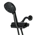 thumbnail image 1 of Westbrass HSF731-62 3-in-1 Filtered Wall Mount System 10-Function Dual Handheld/Shower and Bracket Jet Massage Sprayer, Matte Black, 1 of 13
