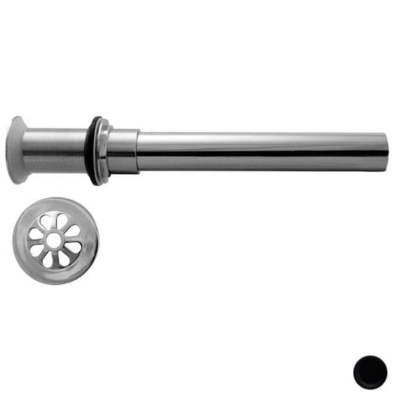 Westbrass High Flow Grid Drain No Overflow Holes - Powder Coat Flat Black