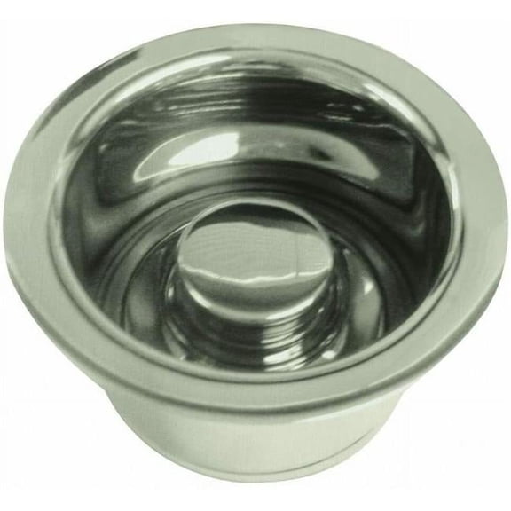 Westbrass InSinkErator Style Extra-Deep Disposal Flange & Stopper, Satin Nickel