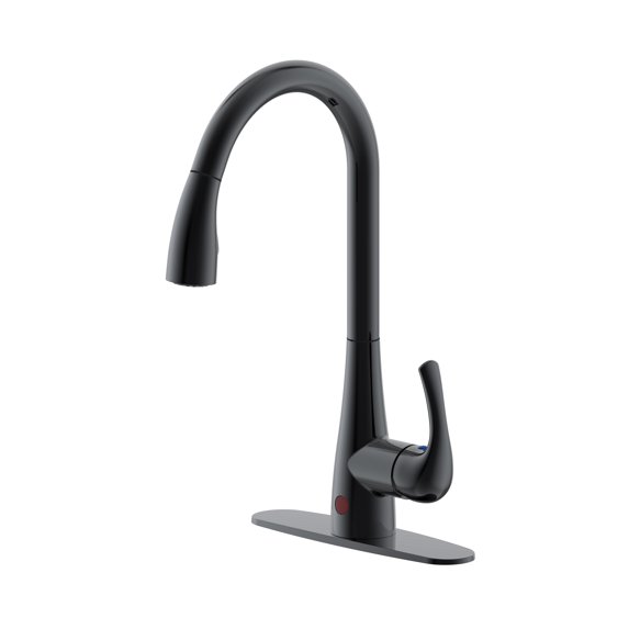 Westbrass KA03A-12 Dual Sensor-Touchless Motion Control Kitchen Faucet with Pull Down Sprayer Head, Oil Rubbed Bronze