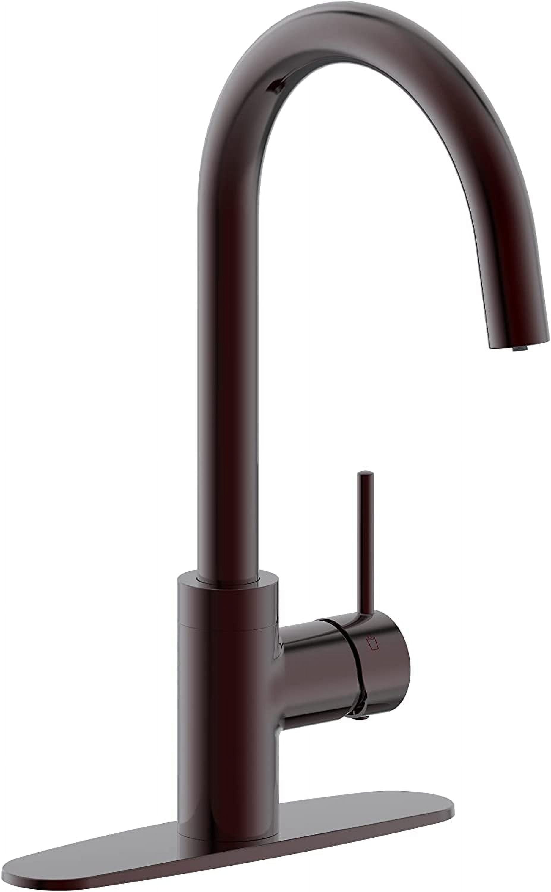 Westbrass KH31B-12 HotMaster 3 in 1 Single Handle Dual Waterway Kitchen Faucet, Oil Rubbed Bronze