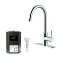 thumbnail image 1 of Westbrass KH31BK-26 3 in 1 Kitchen Faucet with Heating Tank and Water Filter System, Polished Chrome, 1 of 16
