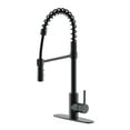 thumbnail image 1 of Westbrass KS18A-12 21" Commercial Kitchen Faucet with Dual Function Open Coil Pull Down Sprayer and 1-Lever Handle, Oil Rubbed Bronze, 1 of 13