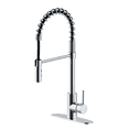 thumbnail image 1 of Westbrass KS18A-26 21" Commercial Kitchen Faucet with Dual Function Open Coil Pull Down Sprayer and 1-Lever Handle, Polished Chrome, 1 of 12