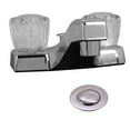 thumbnail image 1 of Westbrass 4" 2-Handle Non-Metallic Centerset Bathroom Faucet with Pop-Up Drain, Polished Chrome, 1 of 4