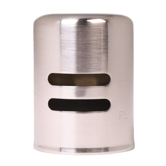 Westbrass Standard Size Solid Brass Air Gap Cap Only, Non-Skirted, Satin Nickel