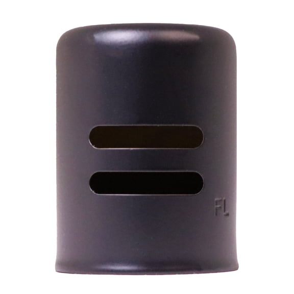 Westbrass Standard Size Solid Brass Air Gap Cap Only, Non-Skirted, Matte Black