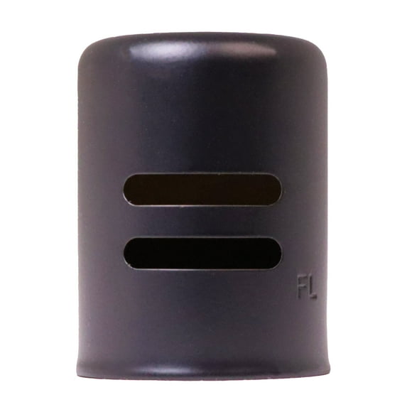 Westbrass Standard Size Solid Brass Air Gap Cap Only, Non-Skirted, Matte Black