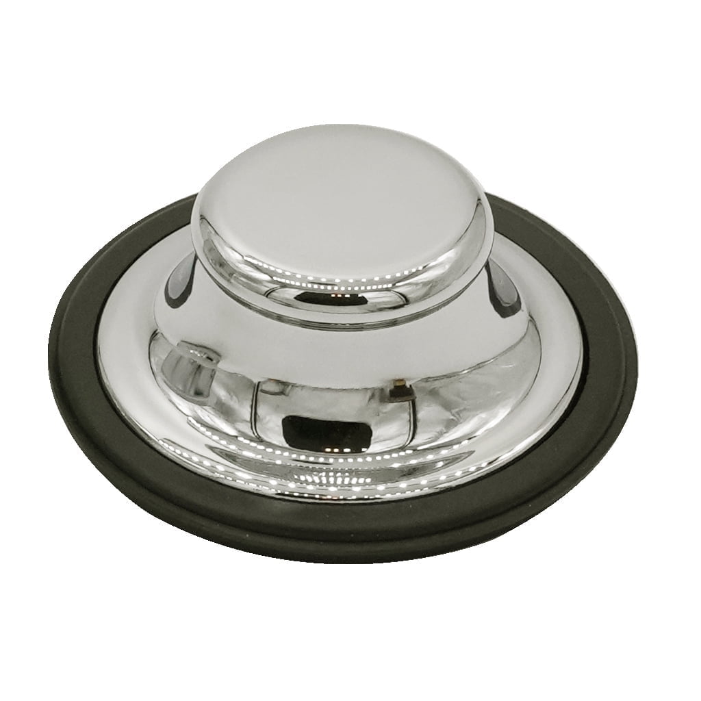 Westbrass Replacement Waste Disposal Stopper with Brass Cap, Polished Nickel