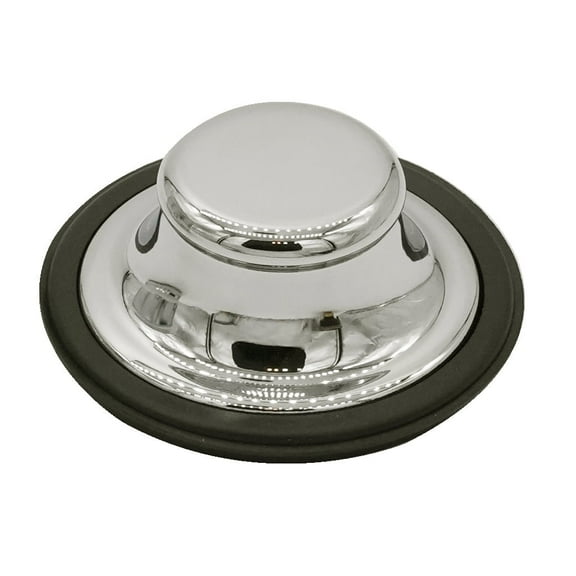 Westbrass Replacement Waste Disposal Stopper with Brass Cap, Polished Nickel