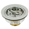 thumbnail image 1 of Westbrass R213-05 Wing Nut Style Kitchen Sink Drain Strainer, Polished Nickel, 1 of 6