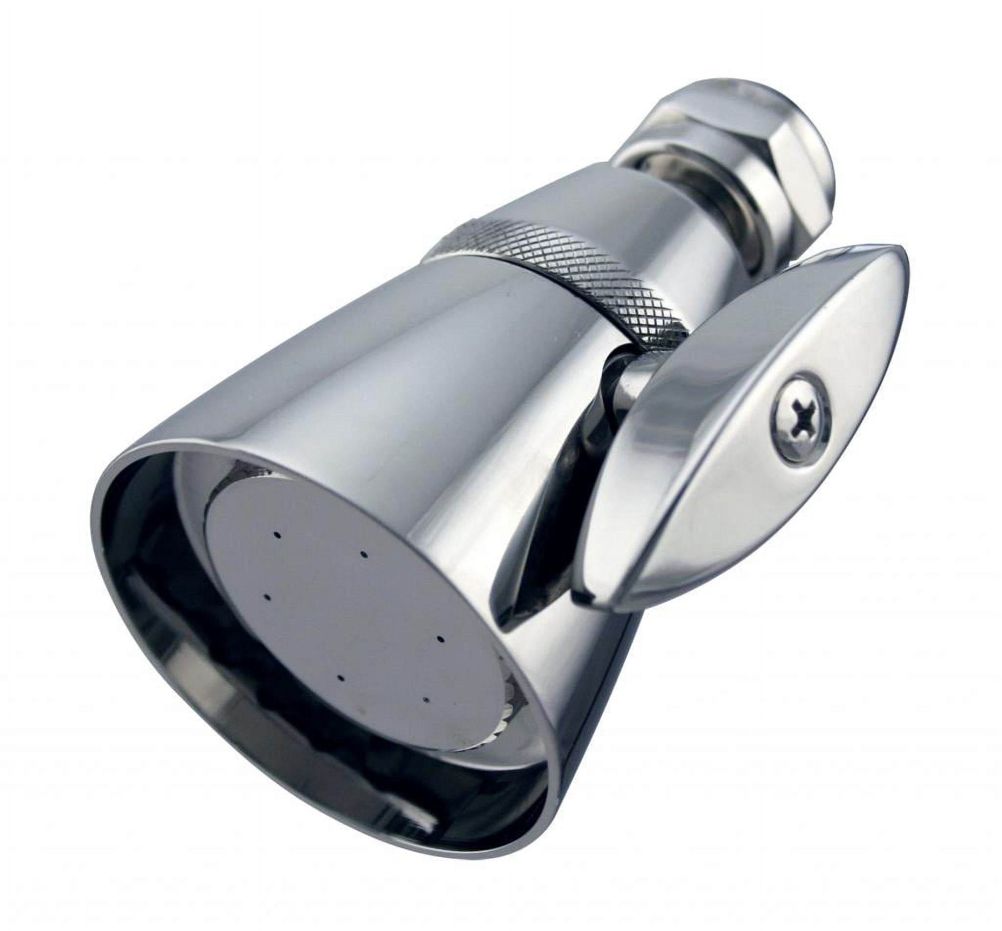 Polished Chrome Small Adjustable Wall Mounted Shower Head