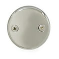 thumbnail image 1 of Westbrass R329-05 3-1/8" Two-Hole Bathtub Overflow Cover, Polished Nickel, 1 of 8
