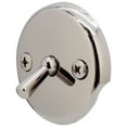 thumbnail image 1 of Westbrass R330-26 3-1/8" Two-Hole Bathtub Overflow with Trip Lever, Polished Chrome, 1 of 7