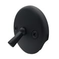 thumbnail image 1 of Westbrass R330-62 3-1/8" Two-Hole Bathtub Overflow with Trip Lever, Matte Black, 1 of 8