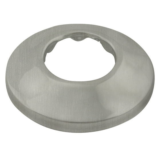 Westbrass 1-1/2" OD Opening x 2-1/2" OD Exterior Diameter Low Pattern Flange, Satin Nickel