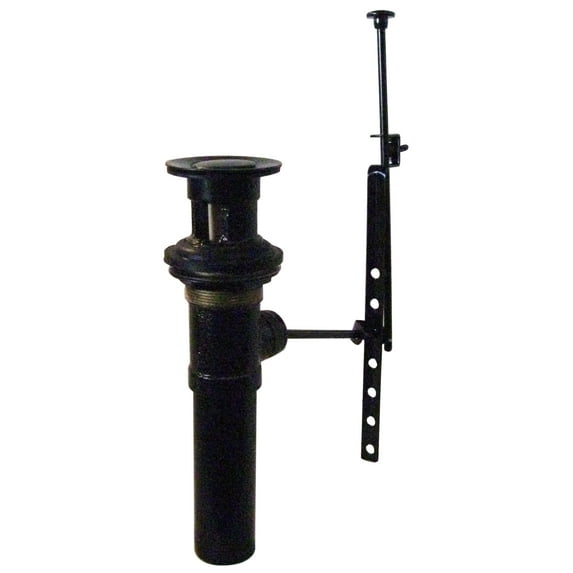 Westbrass Pop-Up Lavatory Sink Drain Assembly with Overflow Holes, Oil Rubbed Bronze