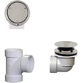 thumbnail image 1 of Tip-Toe Drain Bathtub Trim with Deep Soak Overflow - Sch. 40 PVC Plumber's Pack, Satin Nickel, 1 of 12