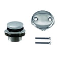 thumbnail image 1 of Westbrass Coarse Thread Tip-Toe Bathtub Drain with 2-Hole Overflow, Polished Chrome, 1 of 4