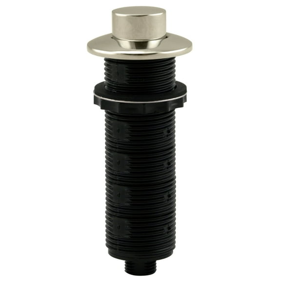 Westbrass RASB-2RB3-05 Disposal Air Switch and Dual Outlet Control Box, Raised Button, Polished Nickel