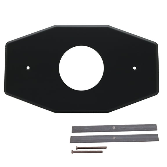 Westbrass Remodel Cover Plate for Mixet Bathtub and Shower Valves, Matte Black