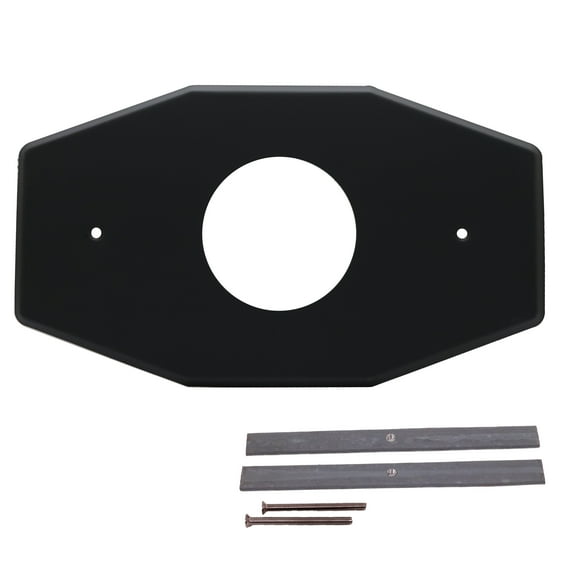 Westbrass Remodel Cover Plate for Mixet Bathtub and Shower Valves, Matte Black