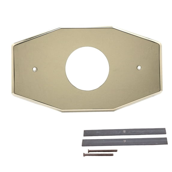 Westbrass Remodel Cover Plate for Mixet Bathtub and Shower Valves, Polished Brass