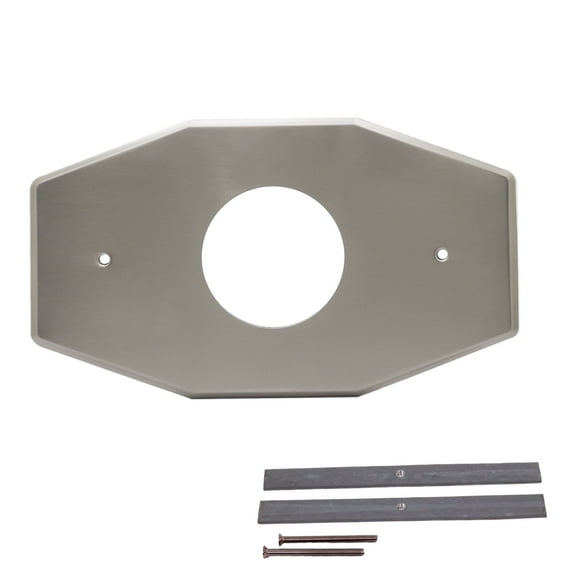 Westbrass Remodel Cover Plate for Mixet Bathtub and Shower Valves, Satin Nickel