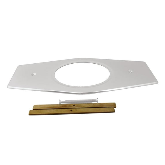 Westbrass Remodel Cover Plate for Moen and Delta Bathtub and Shower Valves, Powder Coat White