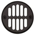 thumbnail image 1 of Westbrass Round Brass Shower Strainer Drain Cover with Crown Ring, Oil Rubbed Bronze, 1 of 5