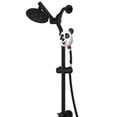 thumbnail image 1 of Westbrass SCH700P-62 Shower Bar with 5-Function Rainfall Shower Head and Panda Hand Held Sprayer, Matte Black, 1 of 8