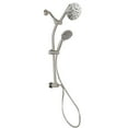 thumbnail image 1 of Westbrass SCH900-07 Shower Kit with Slide Bar, Diverter, 5-Function Spray Fixed Shower Head & Hand Shower and 5 Ft. Hose, Satin Nickel, 1 of 7