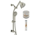 thumbnail image 1 of Westbrass SCH900F-07 Filtered Shower Head and Hand Sprayer Set on 21" Bar System, Satin Nickel, 1 of 12