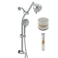 thumbnail image 1 of Westbrass SCH900F-26 Filtered Shower Head and Hand Sprayer Set on 21" Bar System, Polished Chrome, 1 of 12