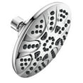 thumbnail image 1 of Westbrass SH5700-26 6" Round Thin 5-Function Adjustable Spray Shower Head, Polished Chrome, 1 of 9