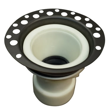 Westbrass TC3P Freestanding Bathtub Drain Rough-In Kit for Sch. 40 PVC, White